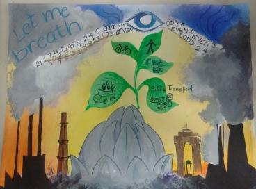 Winning posters in Drawing compettion on Odd and Even-Earth Day 22nd April 2016
